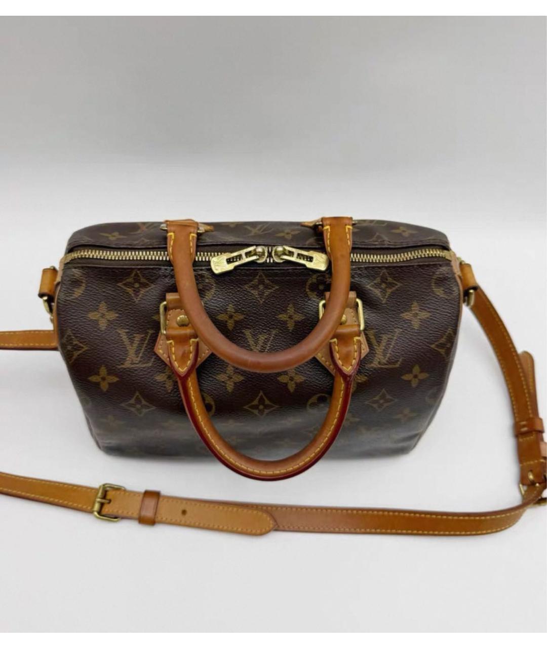 LOUIS VUITTON Коричневая сумка через плечо из канвы, фото 6