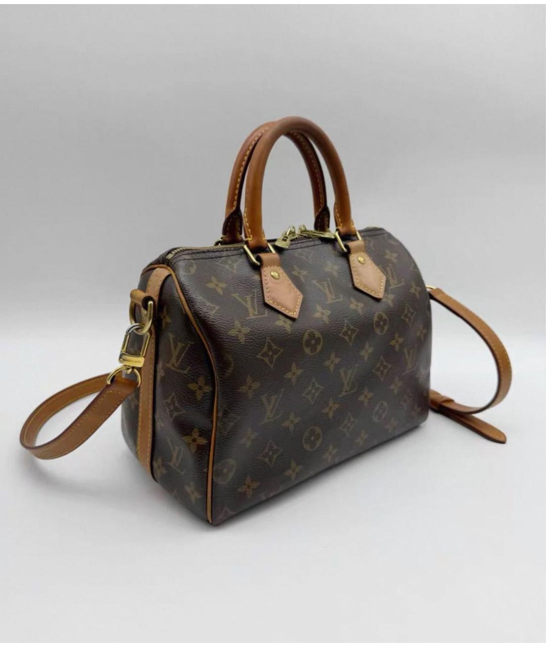 LOUIS VUITTON Коричневая сумка через плечо из канвы, фото 3