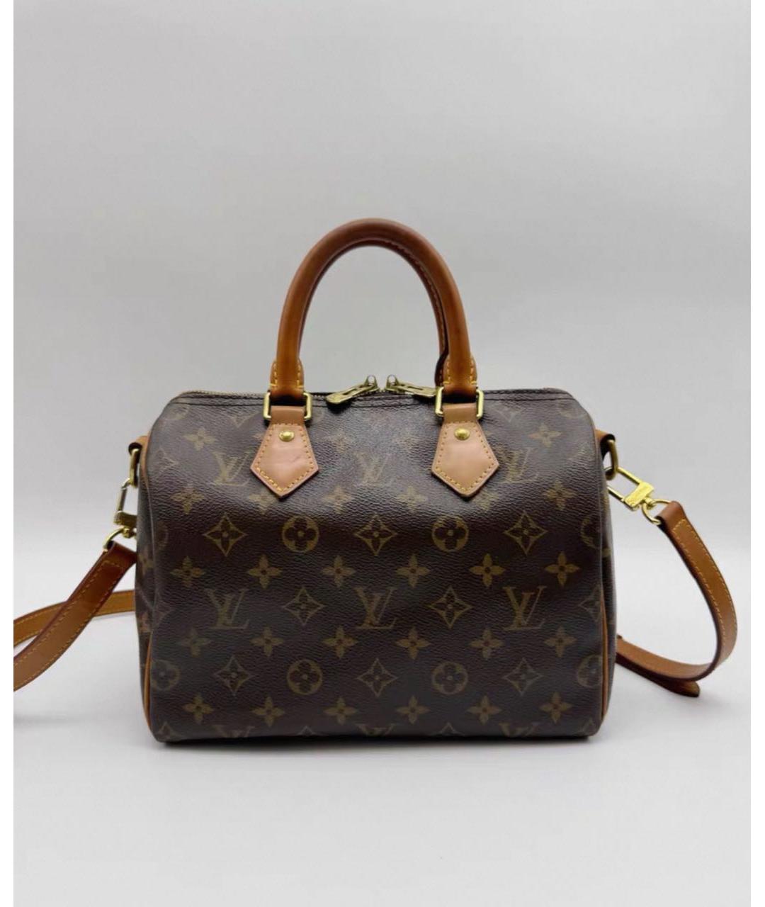 LOUIS VUITTON Коричневая сумка через плечо из канвы, фото 2
