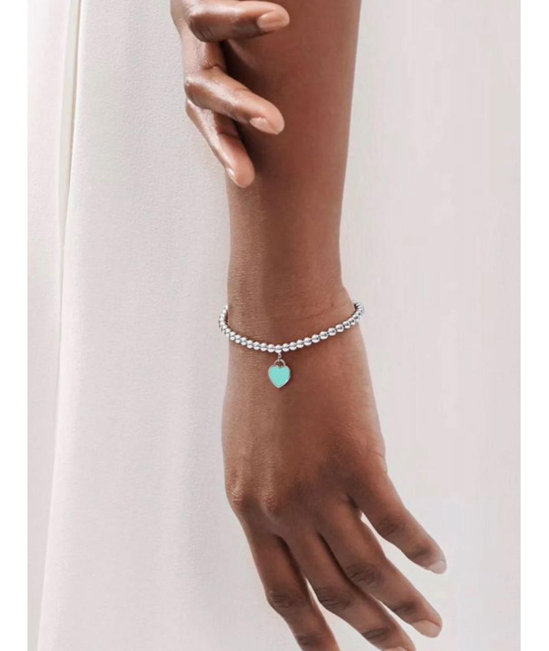TIFFANY&CO Бирюзовый серебряный браслет, фото 3