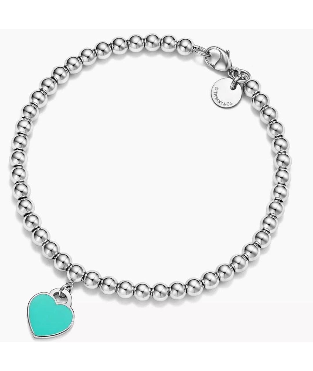 TIFFANY&CO Бирюзовый серебряный браслет, фото 9