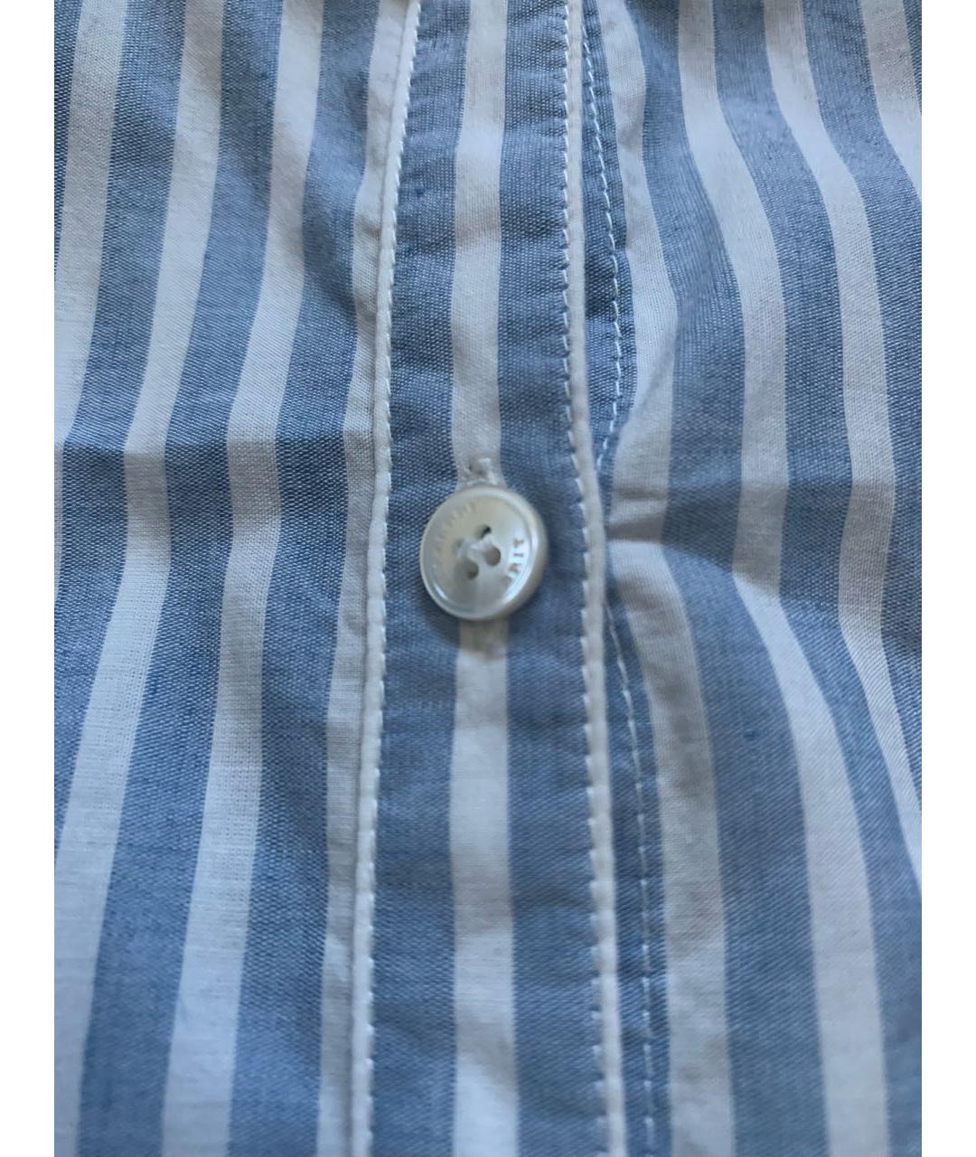 BURBERRY Голубая хлопковая рубашка, фото 4
