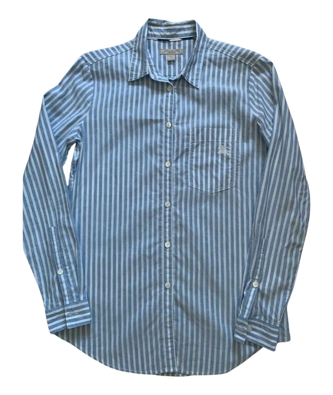 BURBERRY Голубая хлопковая рубашка, фото 1