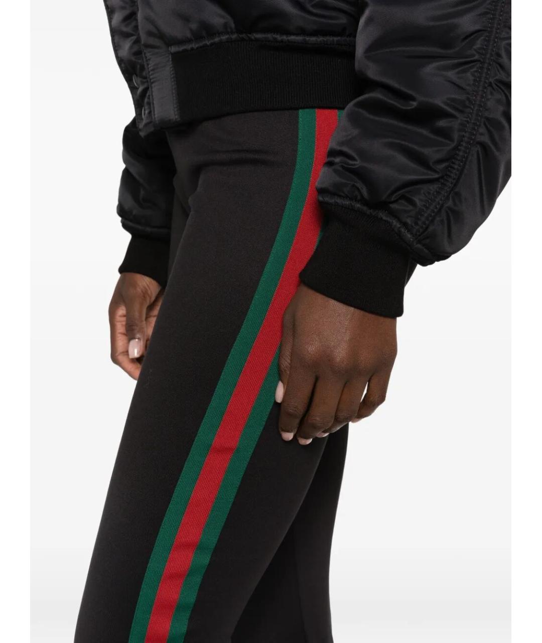 GUCCI Черные полиамидовые леггинсы и велосипедки, фото 5