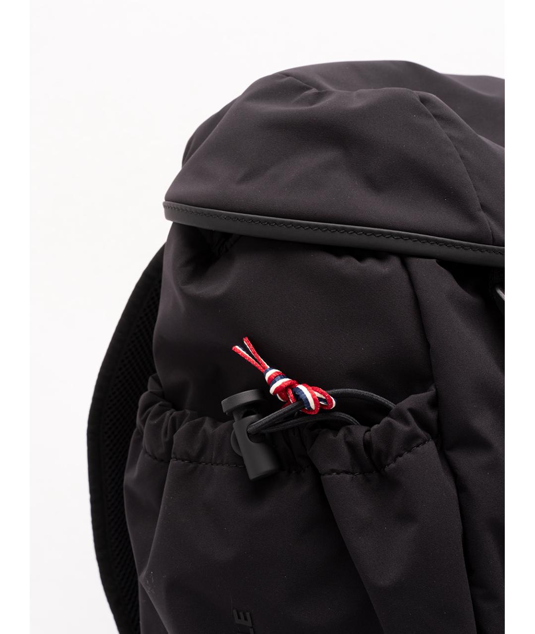 MONCLER GRENOBLE Черный тканевый рюкзак, фото 4