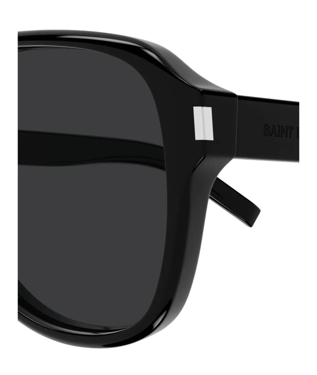 SAINT LAURENT Черные солнцезащитные очки, фото 3