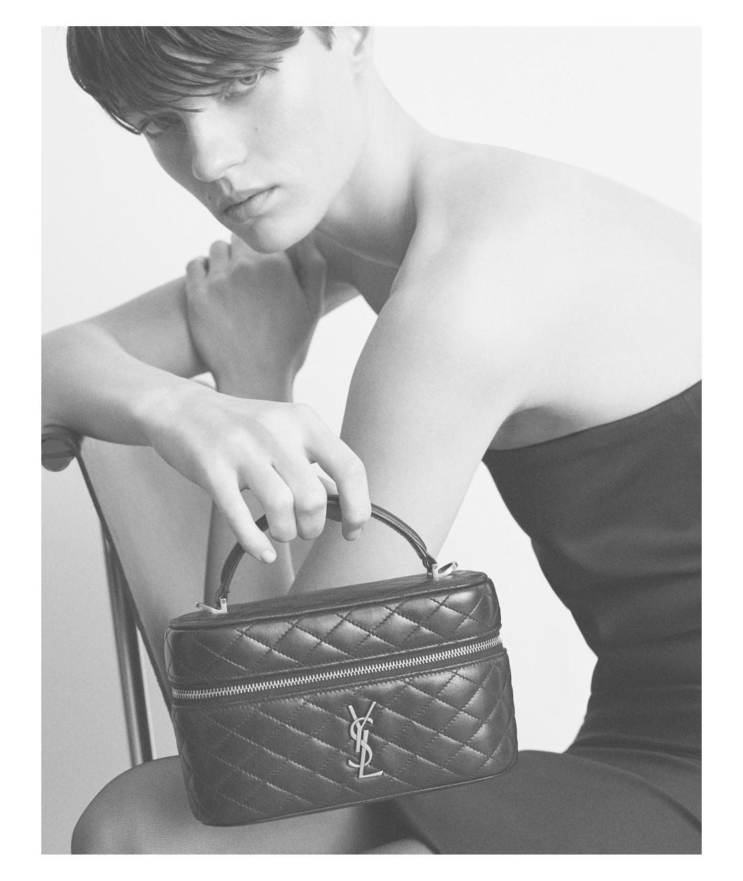 SAINT LAURENT Красная сумка через плечо из лакированной кожи, фото 7