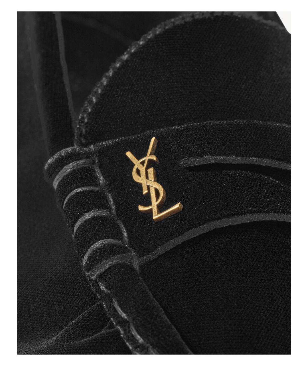 SAINT LAURENT Черные низкие ботинки, фото 4
