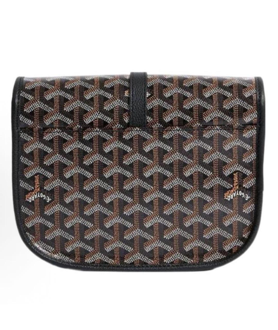 GOYARD Черная сумка на плечо из канвы, фото 2