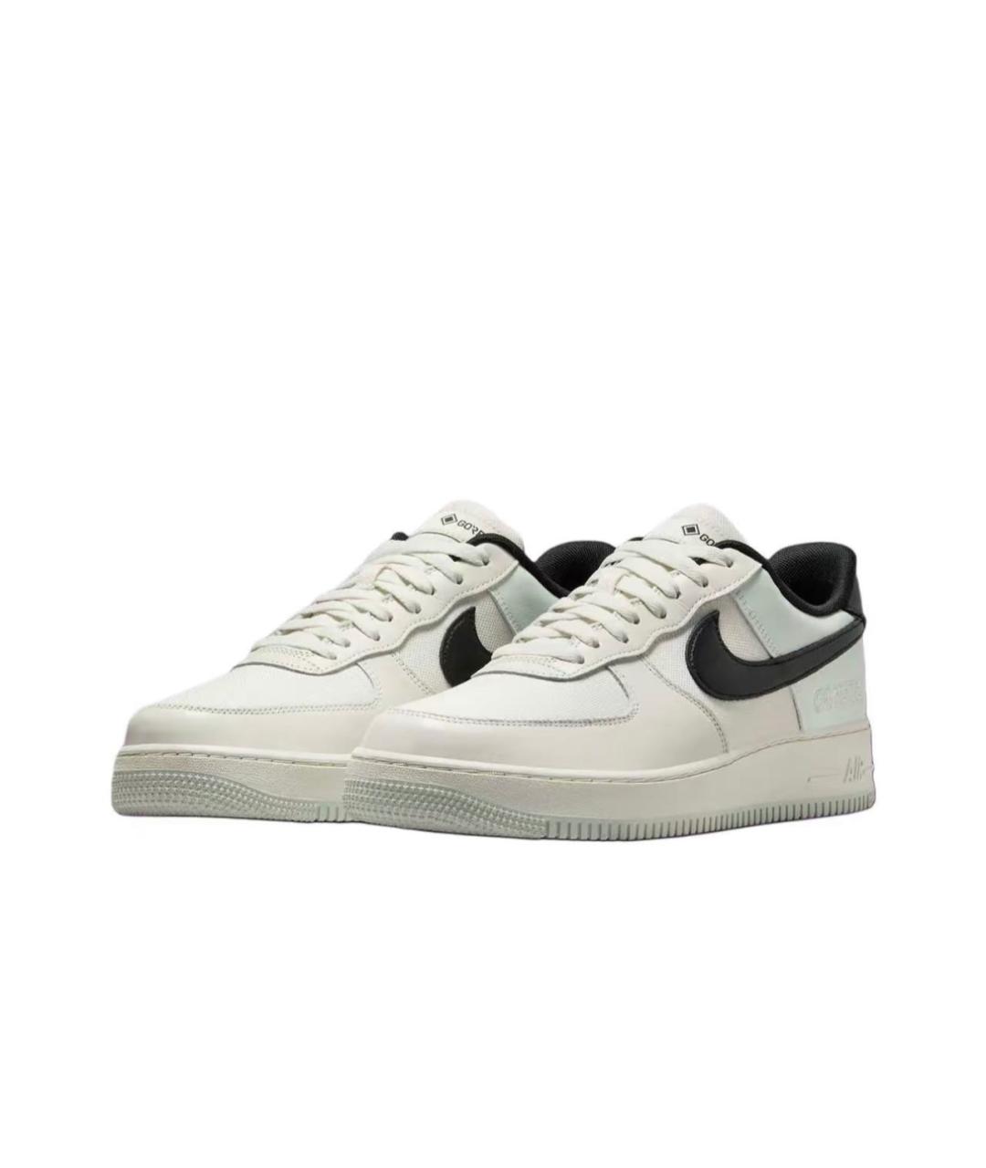 NIKE Белые кожаные низкие кроссовки / кеды, фото 2