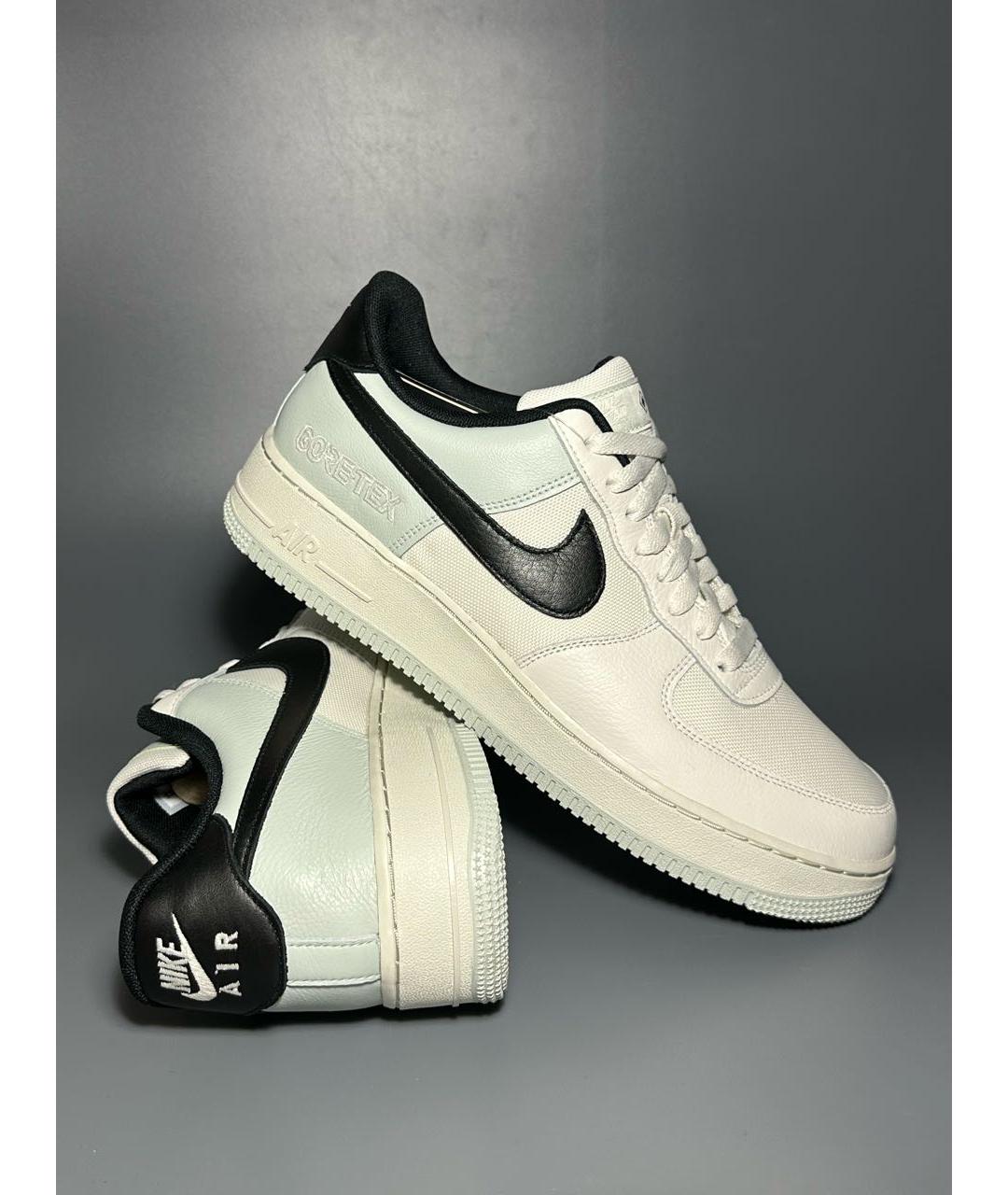NIKE Белые кожаные низкие кроссовки / кеды, фото 6