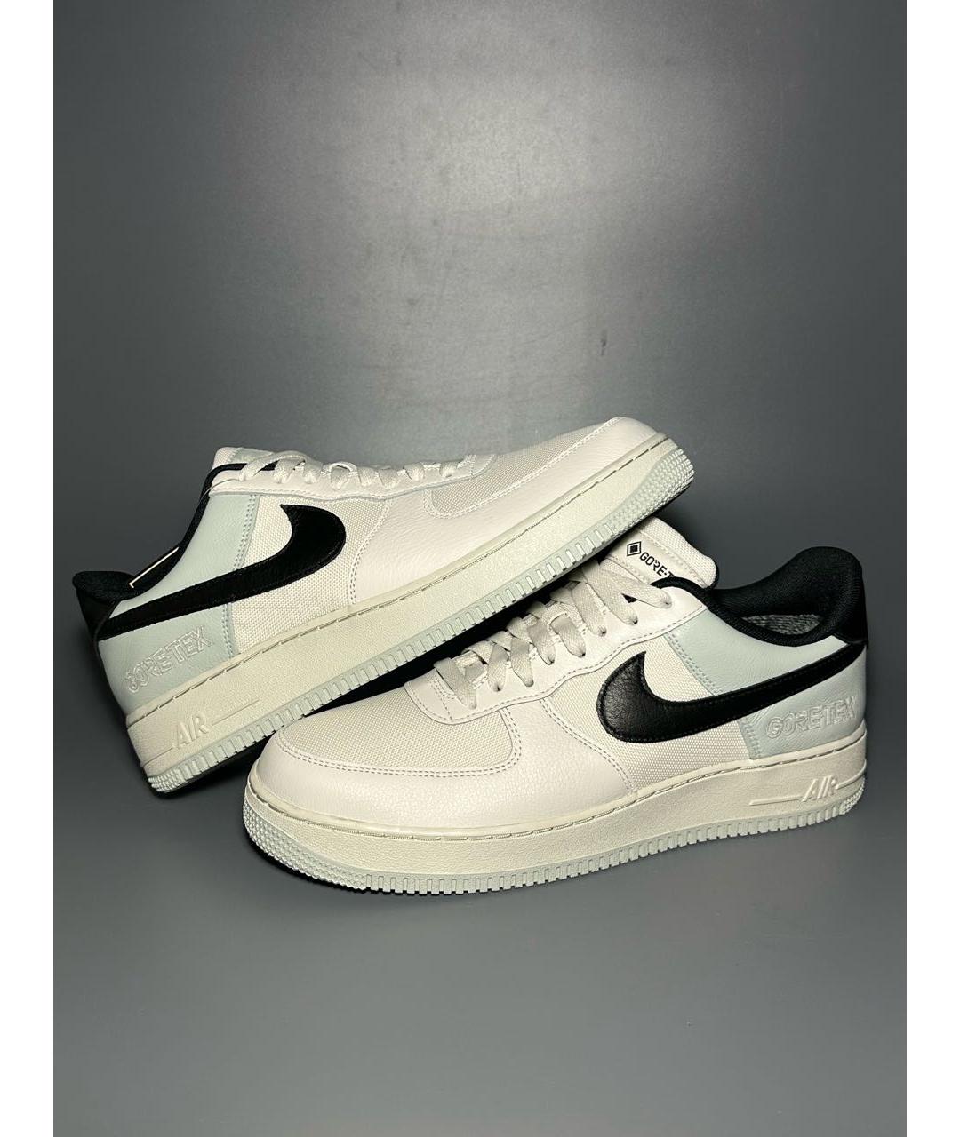 NIKE Белые кожаные низкие кроссовки / кеды, фото 5