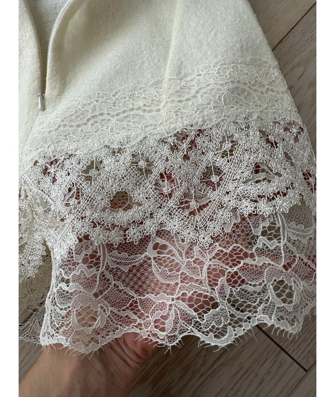 ERMANNO SCERVINO Бежевая шерстяная футболка, фото 4