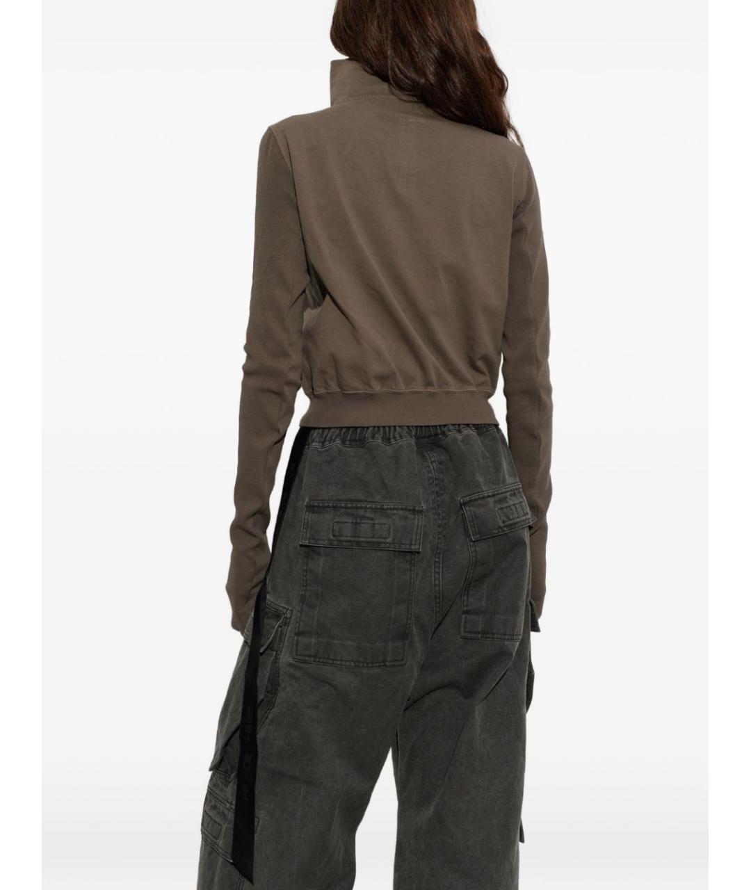 RICK OWENS DRKSHDW Серая хлопковая куртка, фото 2