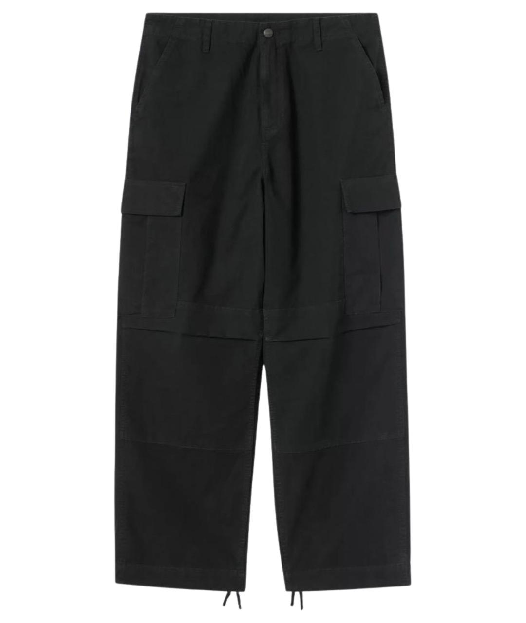 CARHARTT WIP Черные хлопковые повседневные брюки, фото 1