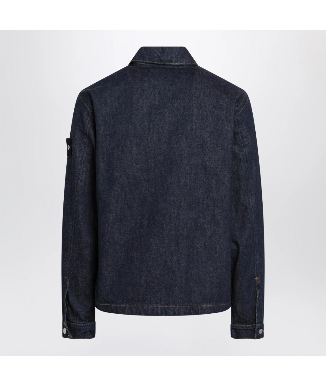 STONE ISLAND Синяя деним куртка, фото 2