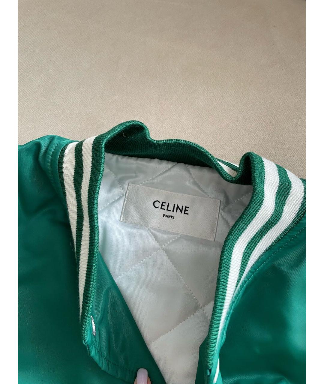 CELINE PRE-OWNED Зеленая куртка, фото 3