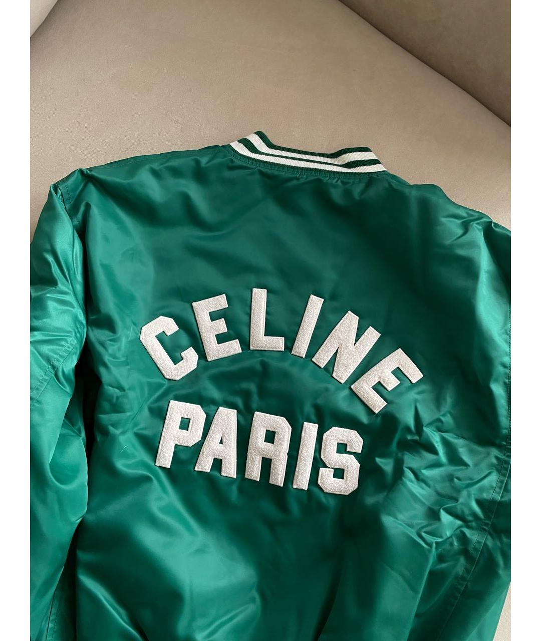 CELINE PRE-OWNED Зеленая куртка, фото 2