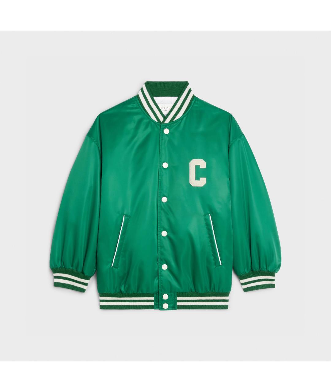 CELINE PRE-OWNED Зеленая куртка, фото 7