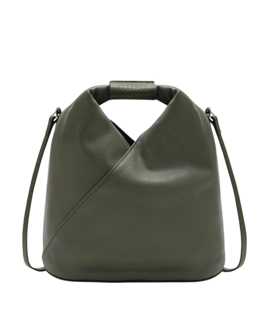 MM6 MAISON MARGIELA Зеленая сумка тоут из искусственной кожи, фото 1