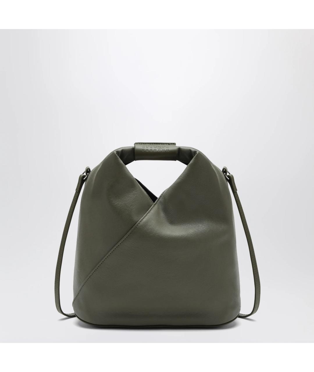 MM6 MAISON MARGIELA Зеленая сумка тоут из искусственной кожи, фото 3