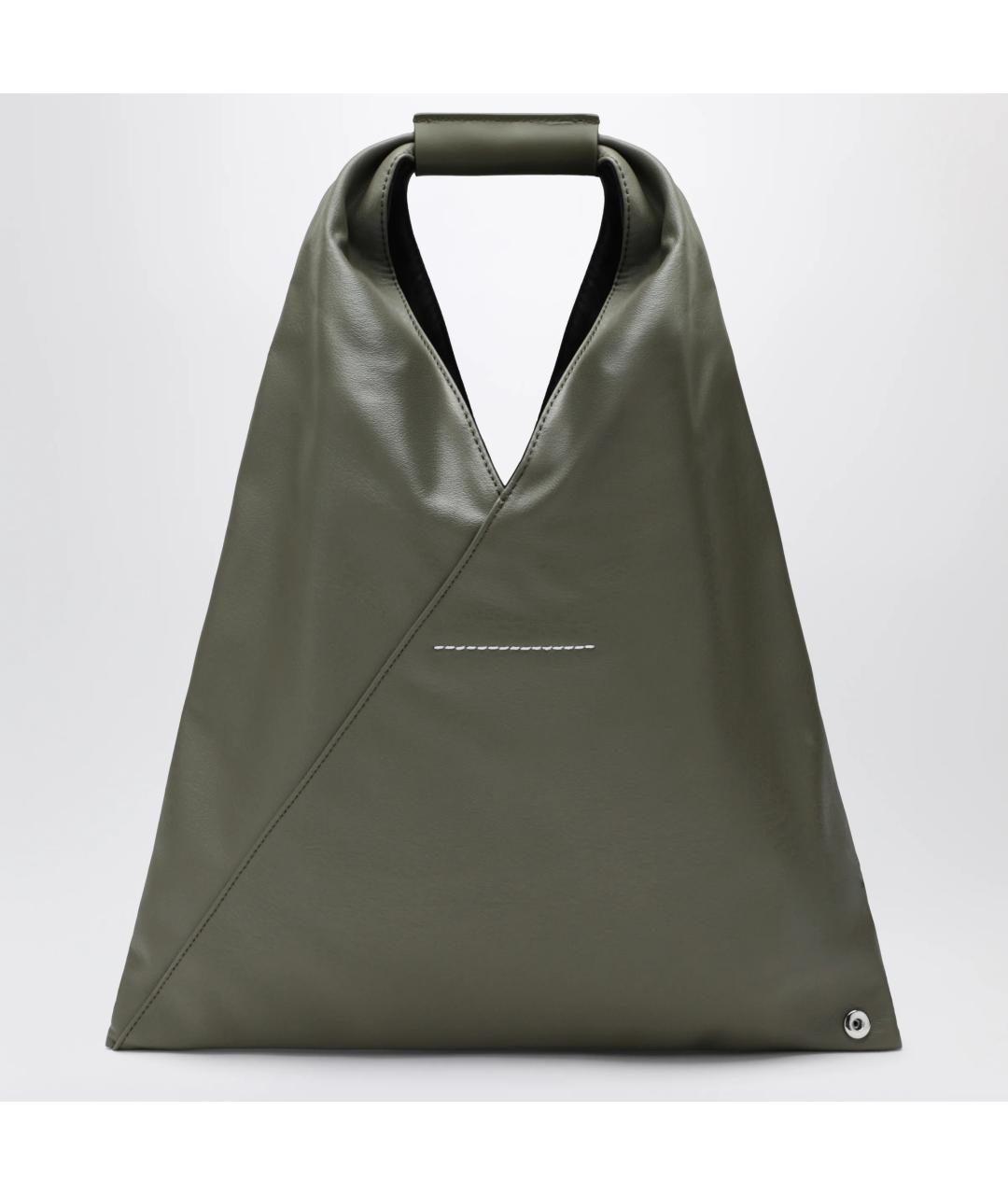 MM6 MAISON MARGIELA Зеленая сумка тоут из искусственной кожи, фото 2