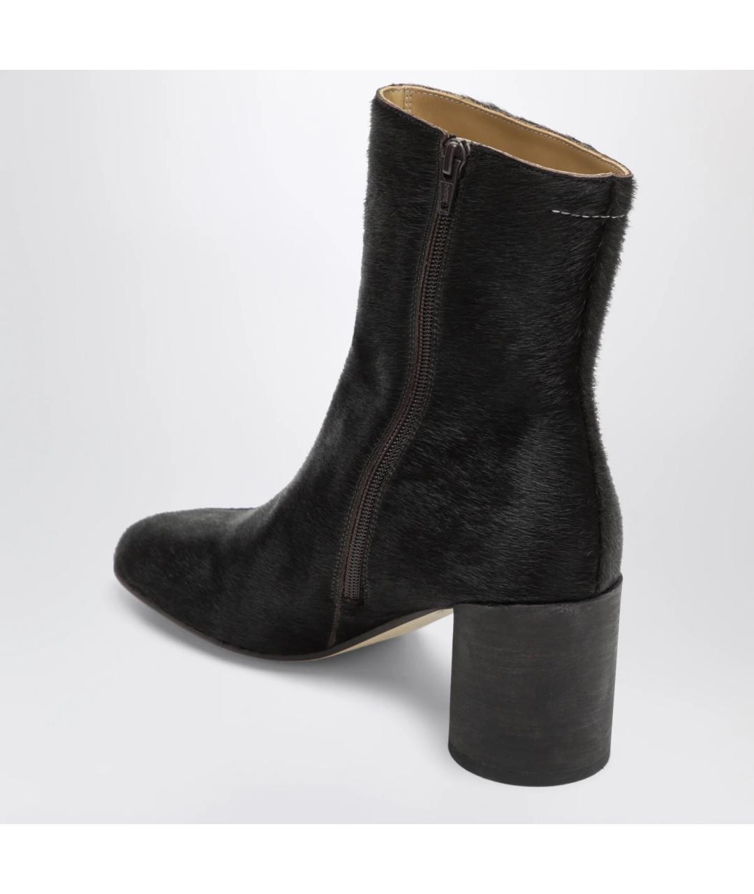 MM6 MAISON MARGIELA Коричневые кожаные ботинки, фото 2