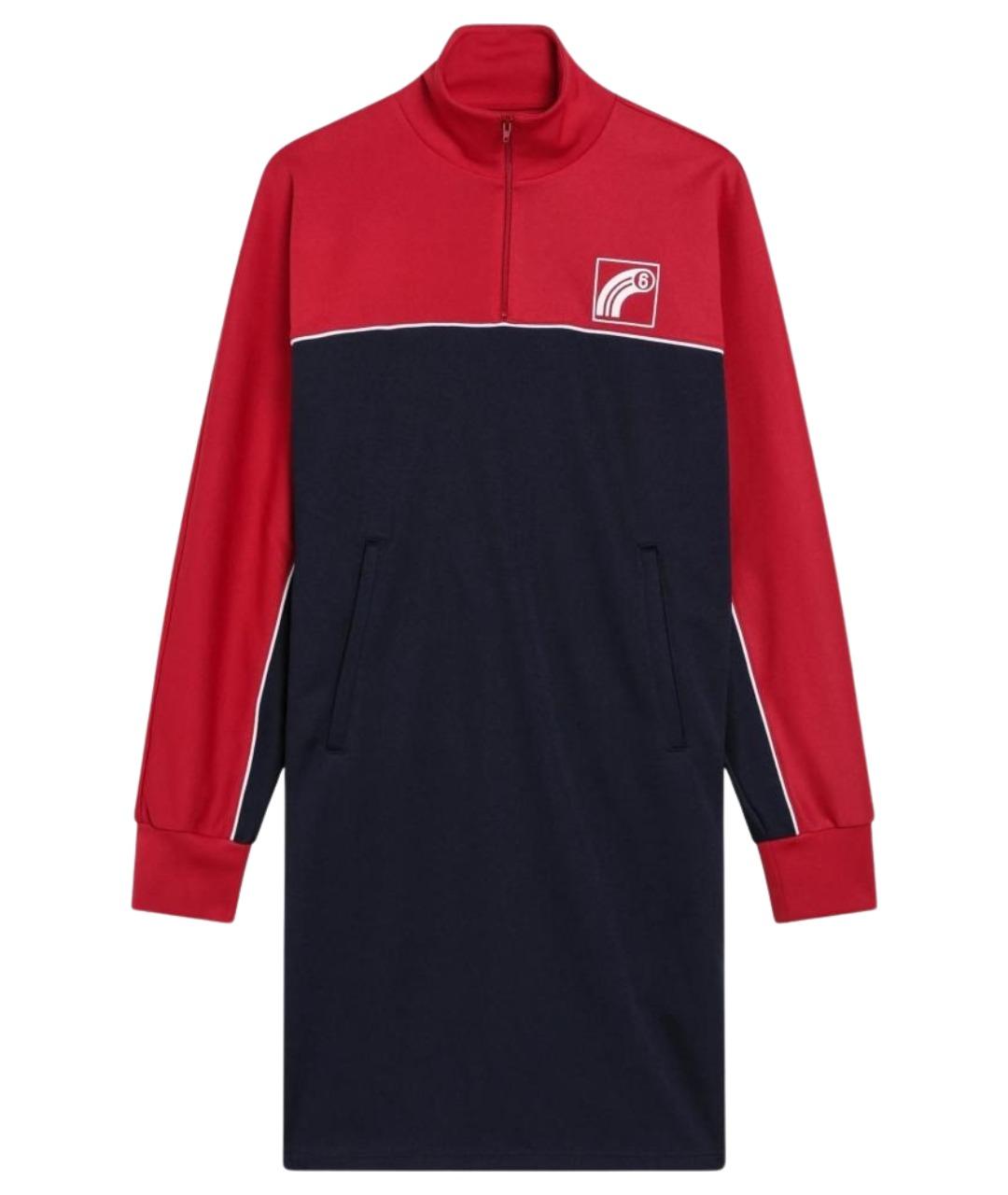 MM6 MAISON MARGIELA Мульти полиэстеровое повседневное платье, фото 1