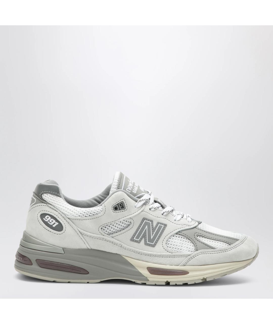 NEW BALANCE Серые текстильные низкие кроссовки / кеды, фото 3