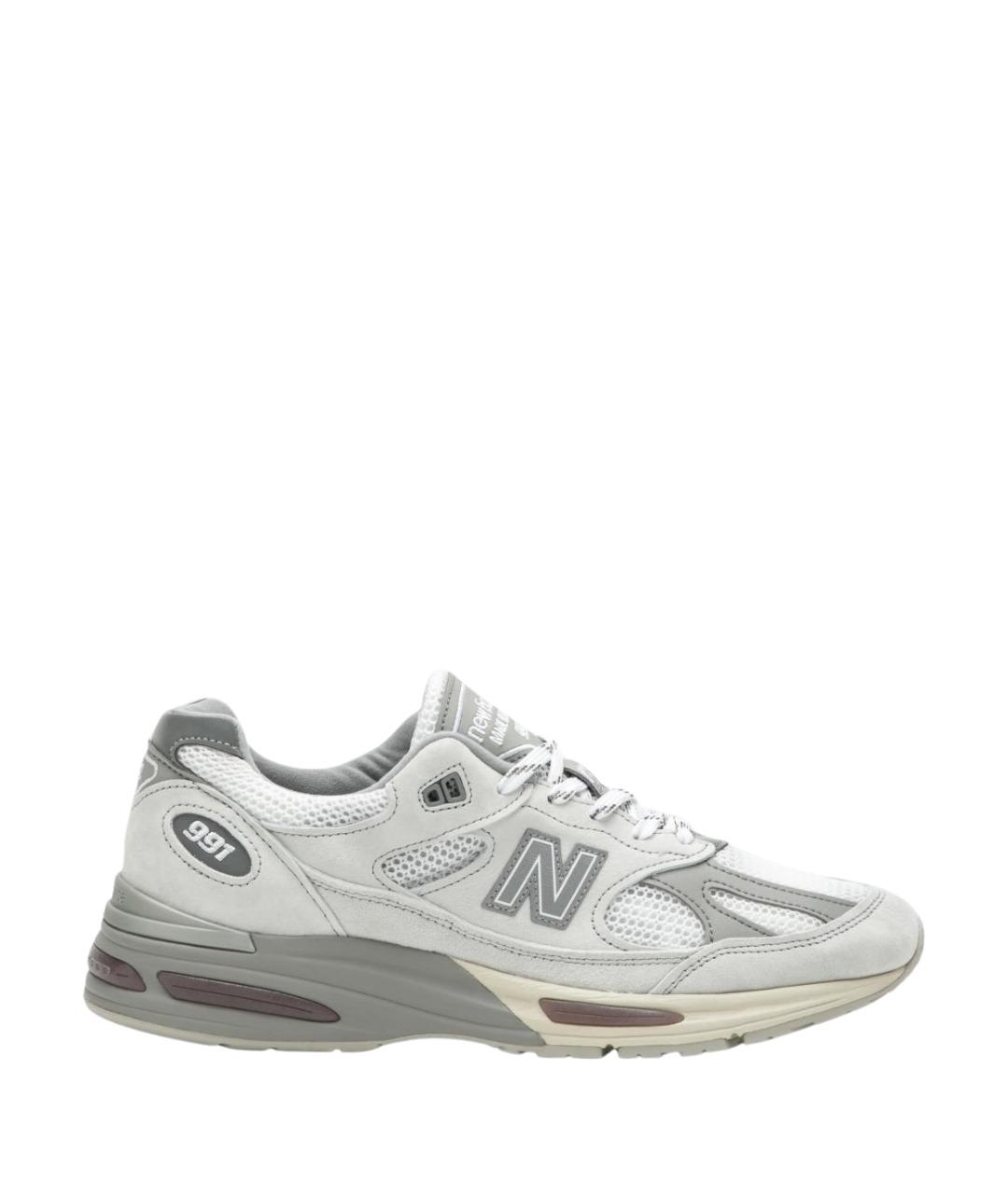NEW BALANCE Серые текстильные низкие кроссовки / кеды, фото 1