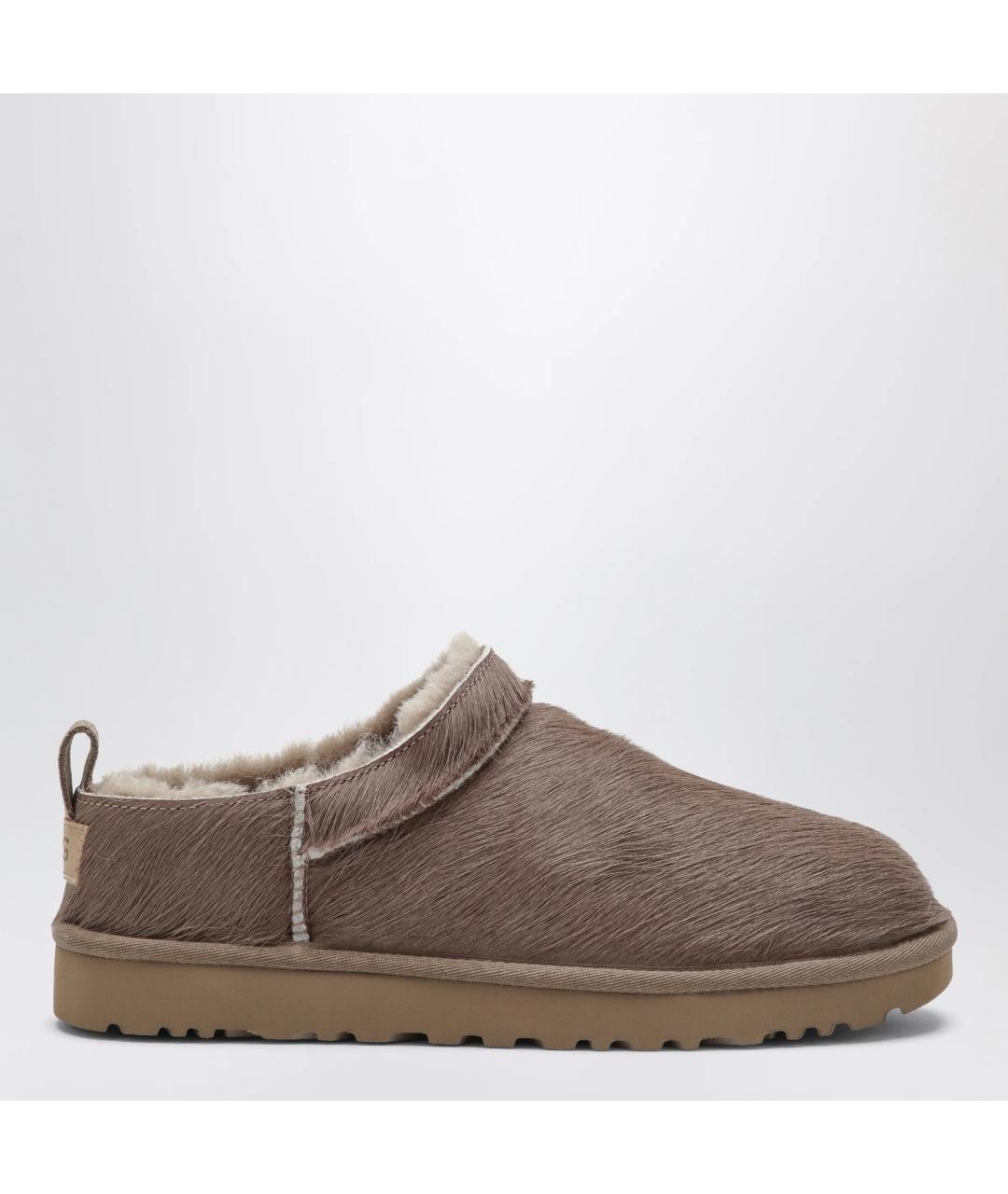 UGG Коричневые кожаные ботинки, фото 3
