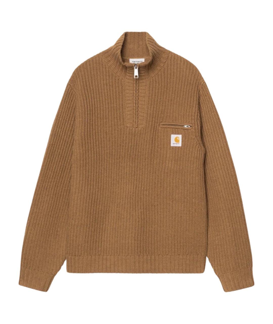 CARHARTT WIP Коричневый шерстяной джемпер / свитер, фото 1