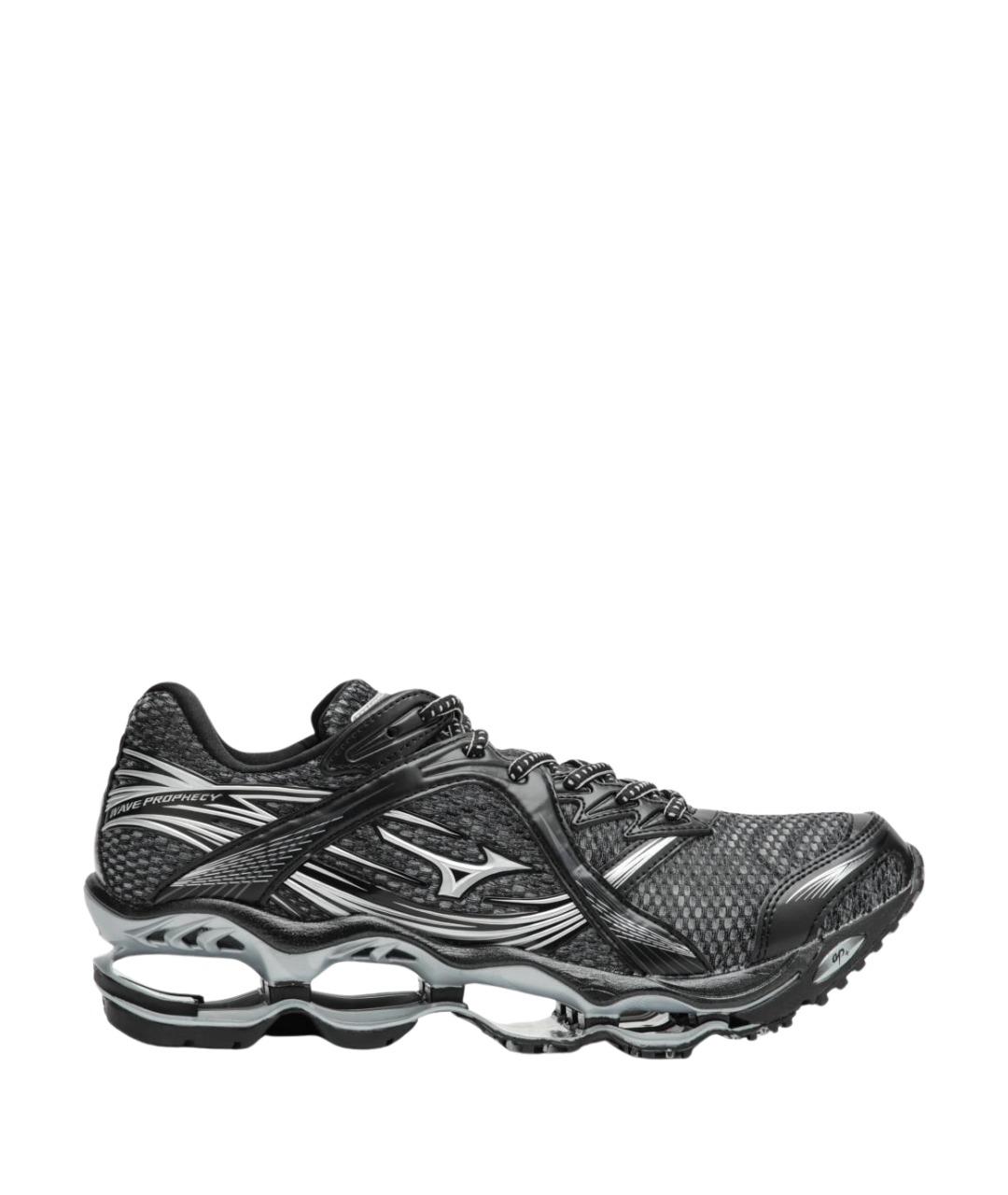 MIZUNO Черные синтетические низкие кроссовки / кеды, фото 1