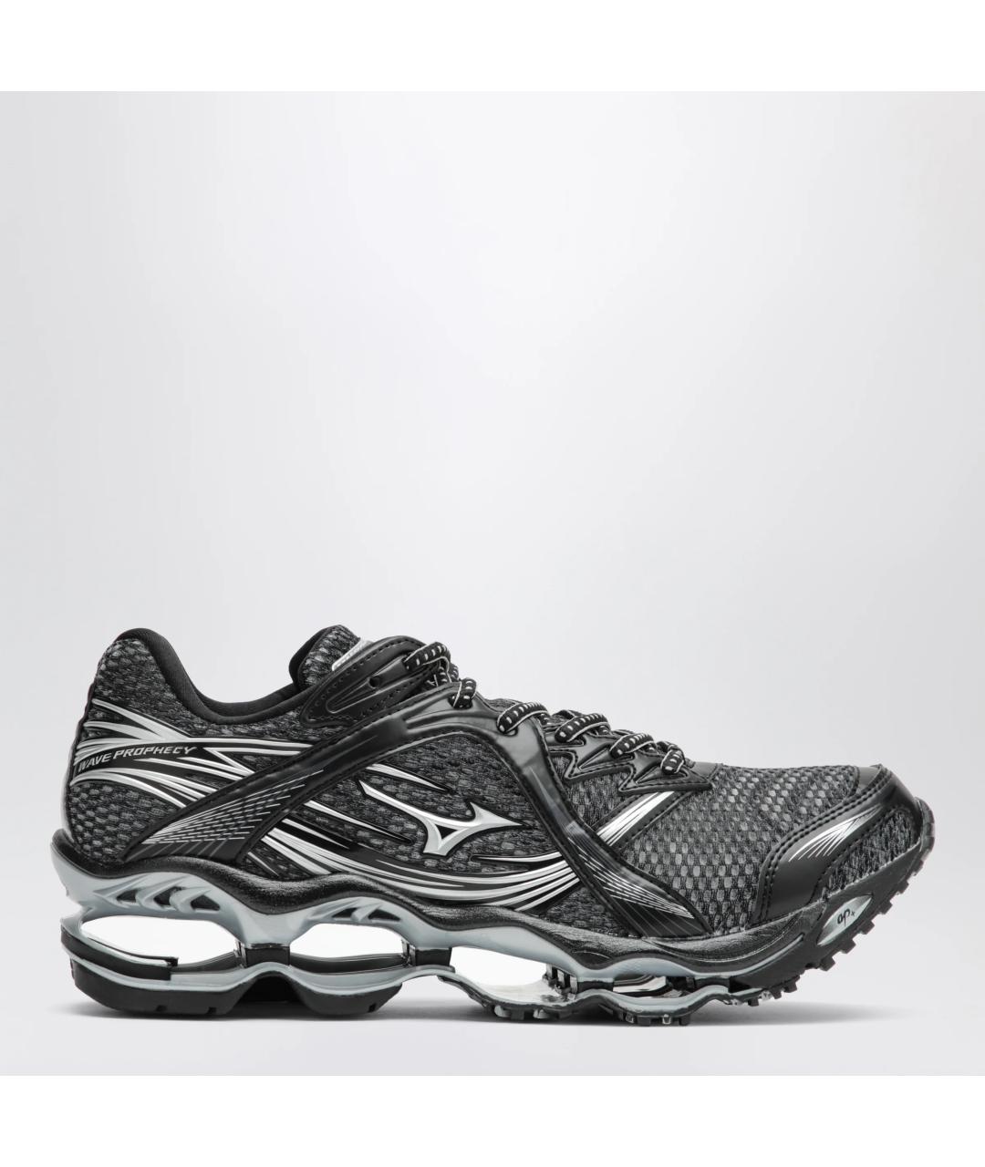 MIZUNO Черные синтетические низкие кроссовки / кеды, фото 3