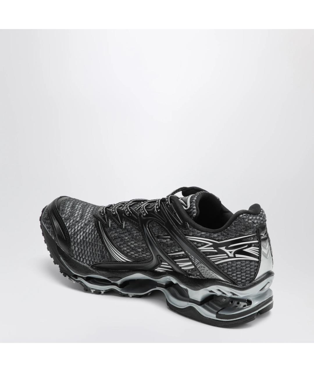 MIZUNO Черные синтетические низкие кроссовки / кеды, фото 2