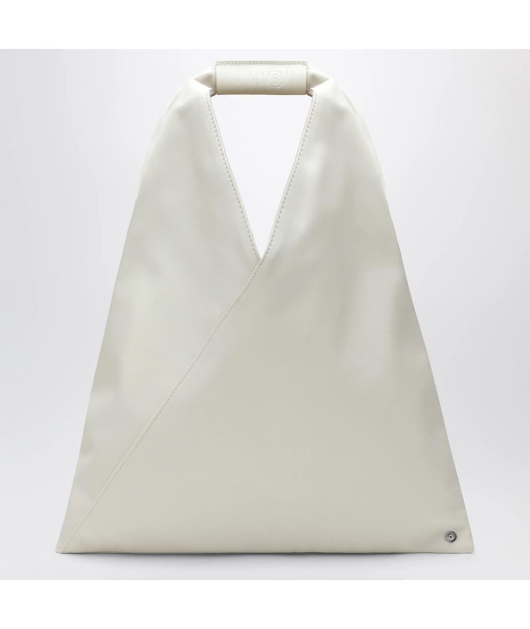 MM6 MAISON MARGIELA Белая сумка тоут из искусственной кожи, фото 3