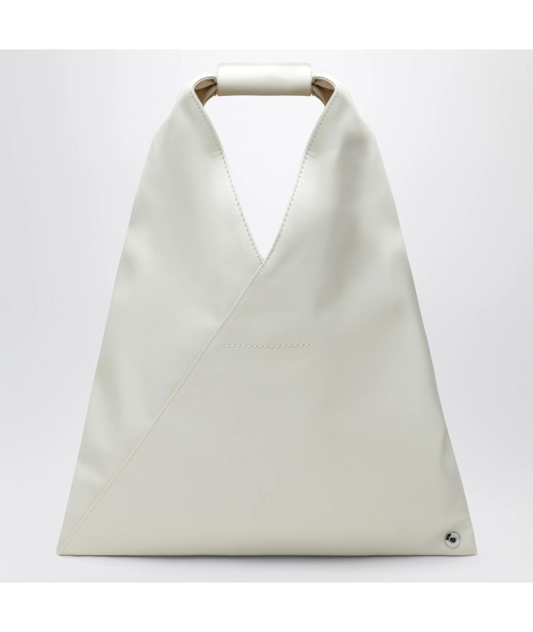 MM6 MAISON MARGIELA Белая сумка тоут из искусственной кожи, фото 2