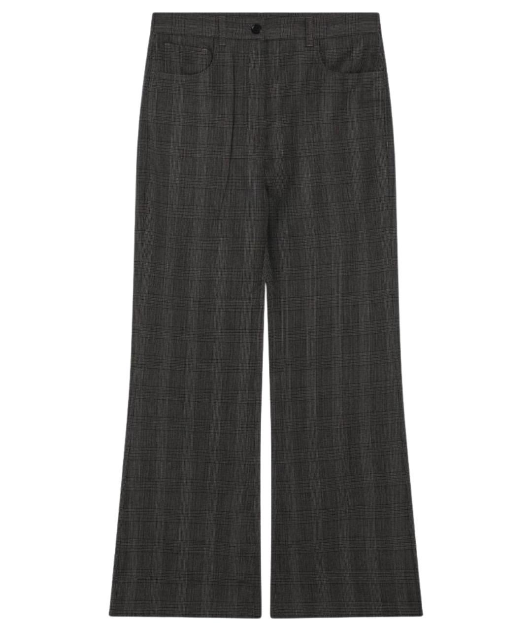 ACNE STUDIOS Коричневые хлопковые прямые брюки, фото 1