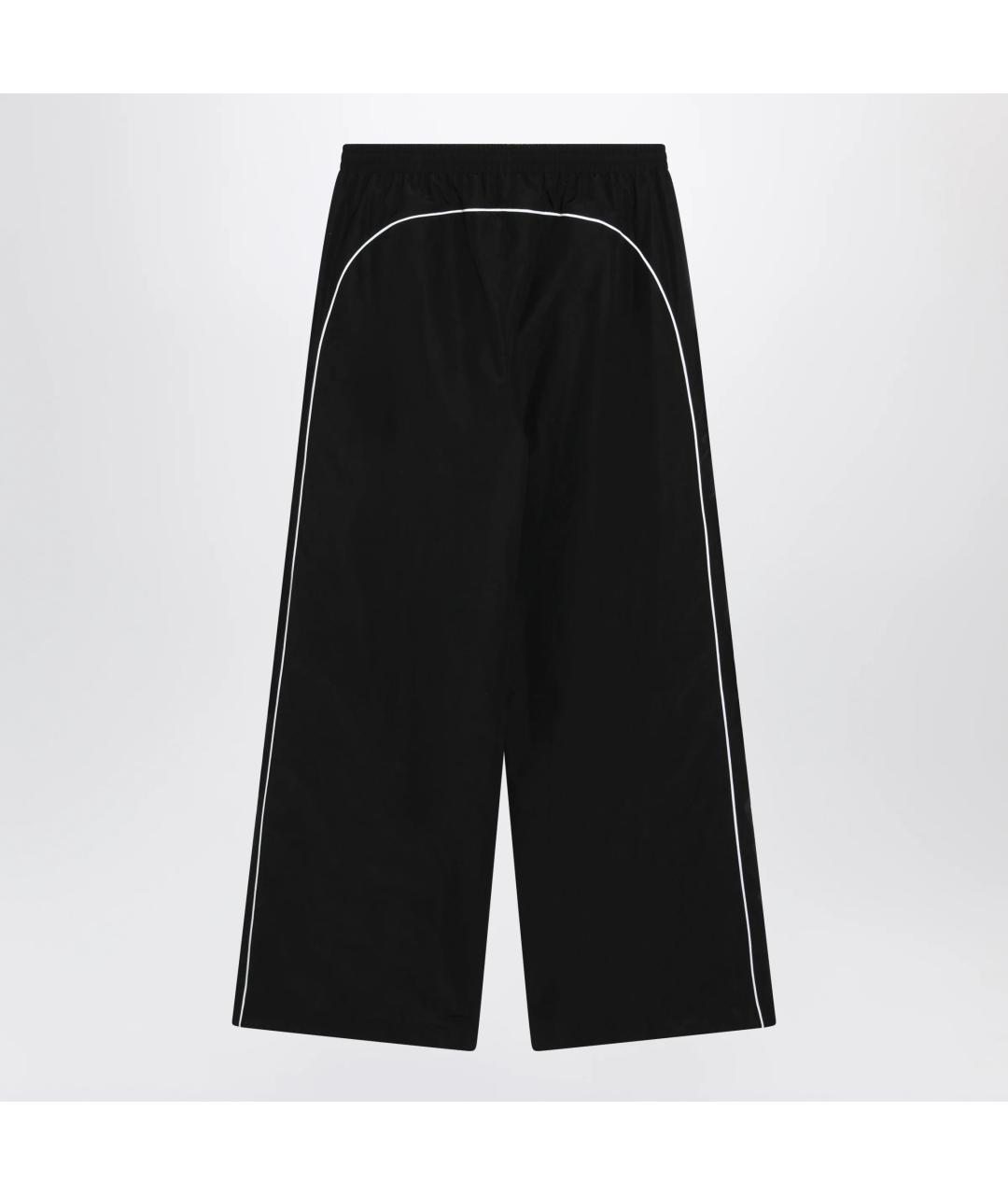 BALENCIAGA Черные хлопковые повседневные брюки, фото 2