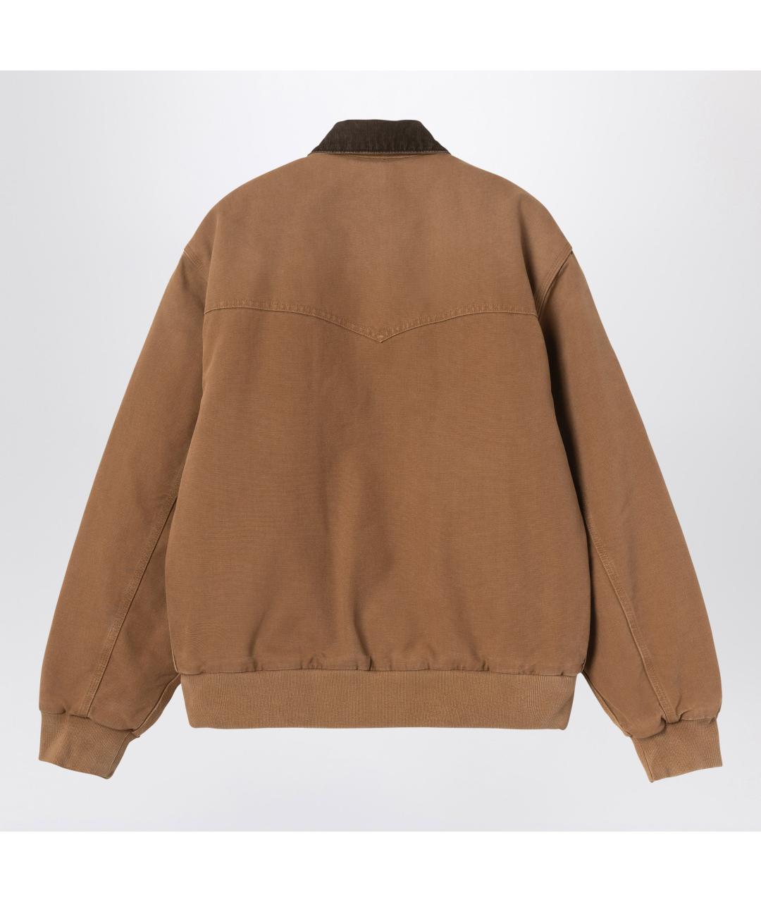 CARHARTT WIP Коричневая хлопковая куртка, фото 2