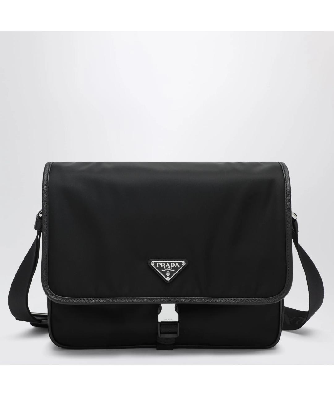 PRADA Черная нейлоновая сумка на плечо, фото 3
