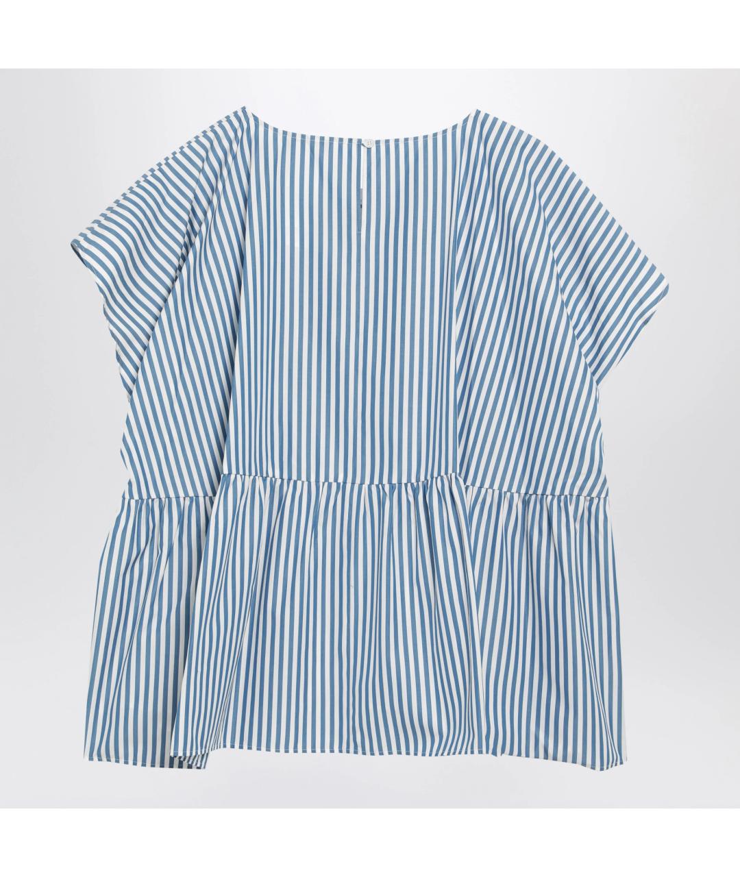 WEEKEND MAX MARA Синяя хлопковая футболка, фото 2
