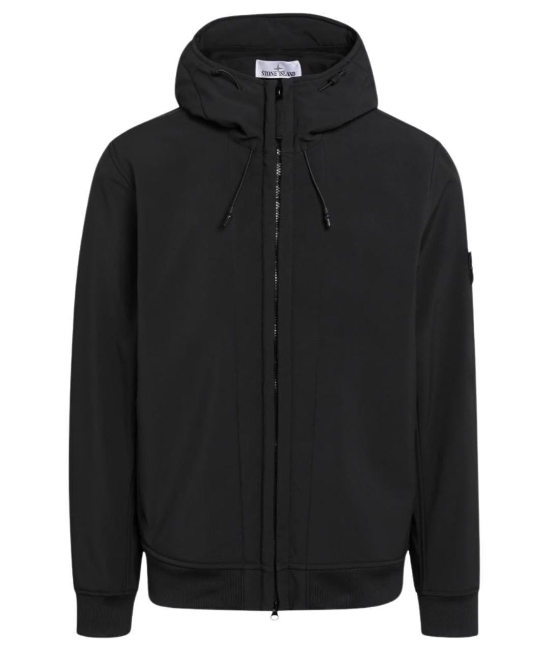 STONE ISLAND Черная полиэстеровая куртка, фото 1