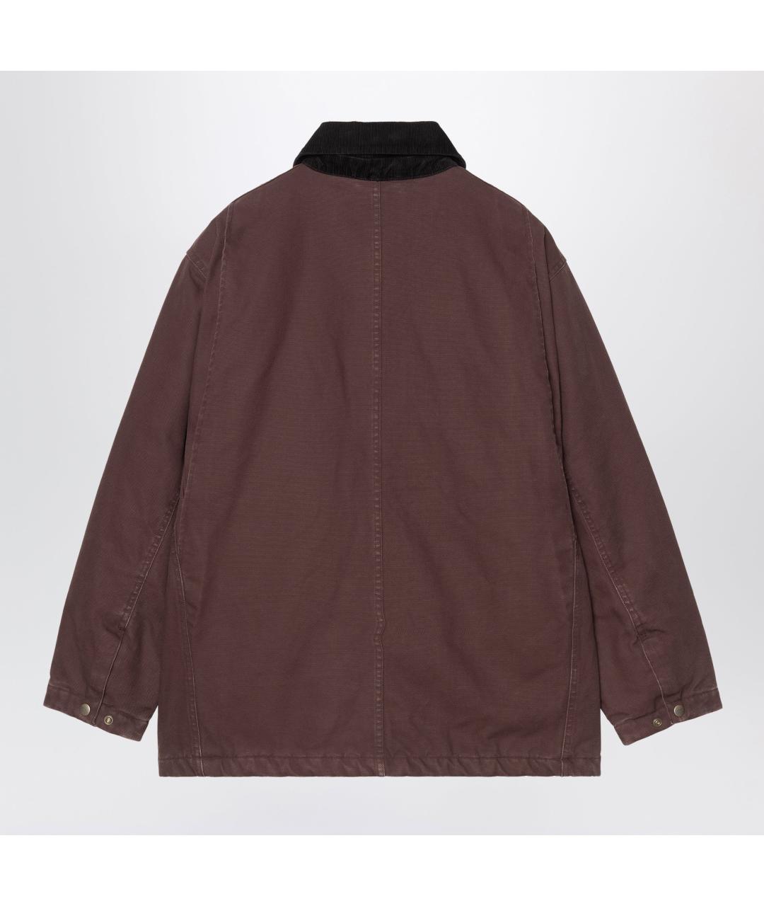 CARHARTT WIP Коричневая хлопковая куртка, фото 2