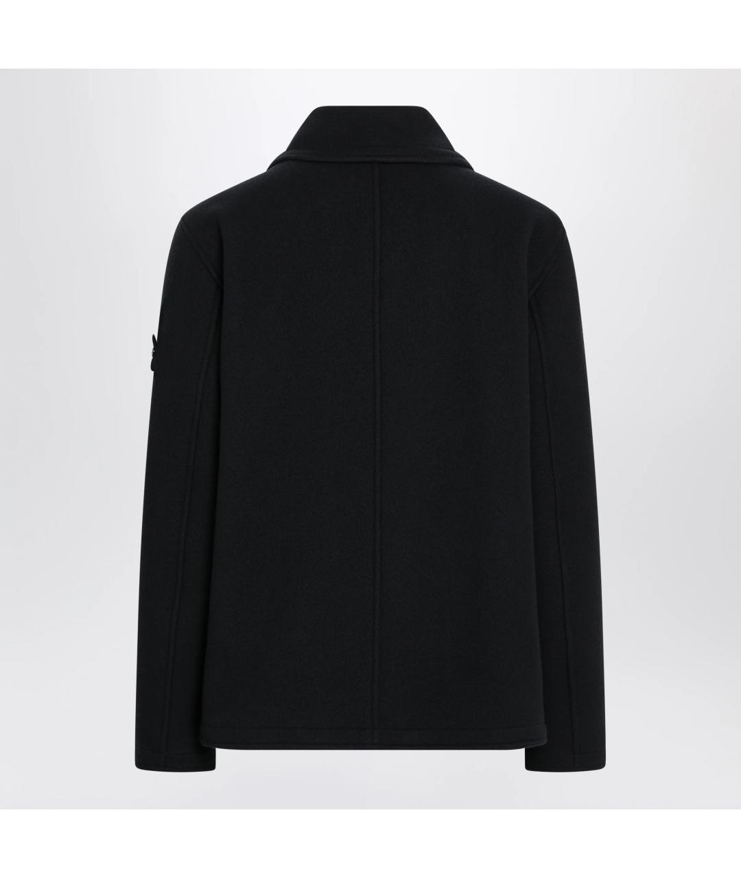 STONE ISLAND Синее шерстяное пальто, фото 2