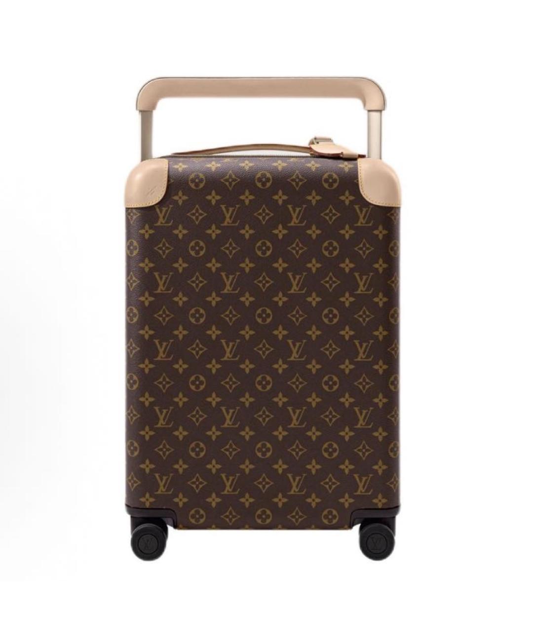 LOUIS VUITTON Коричневый чемодан из канвы, фото 6