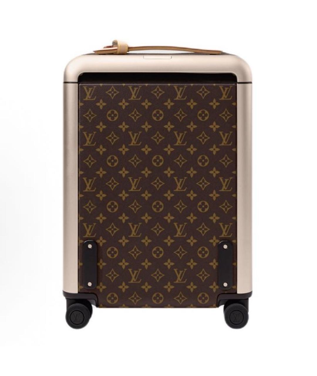 LOUIS VUITTON Коричневый чемодан из канвы, фото 2