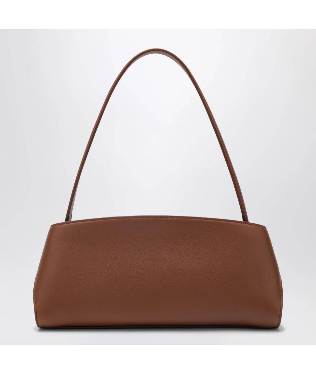 FERRAGAMO Коричневая кожаная сумка через плечо, фото 2