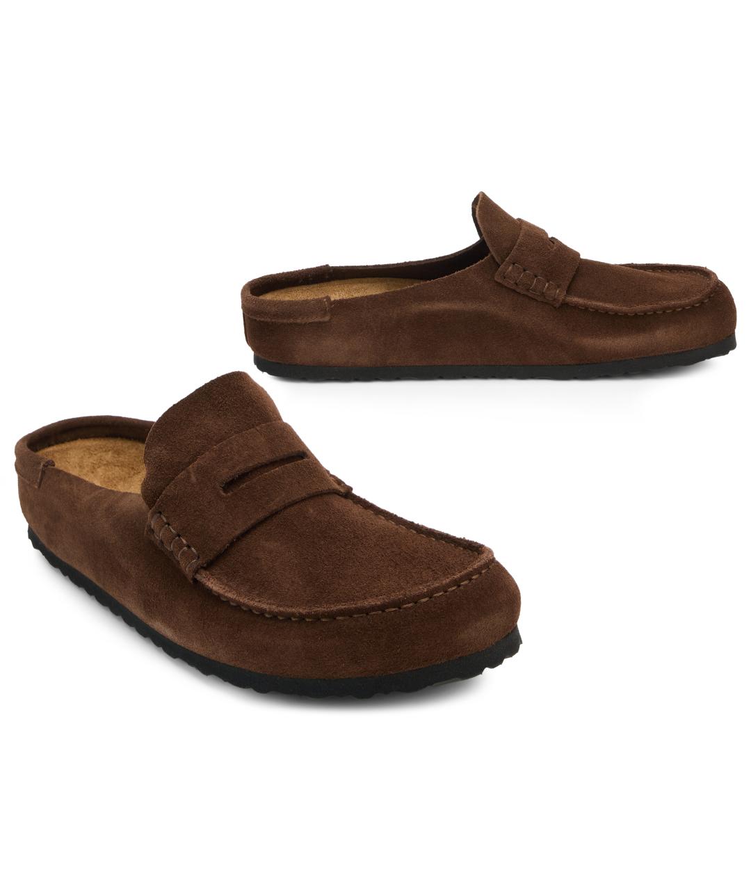BIRKENSTOCK Коричневые замшевые сандалии, фото 3