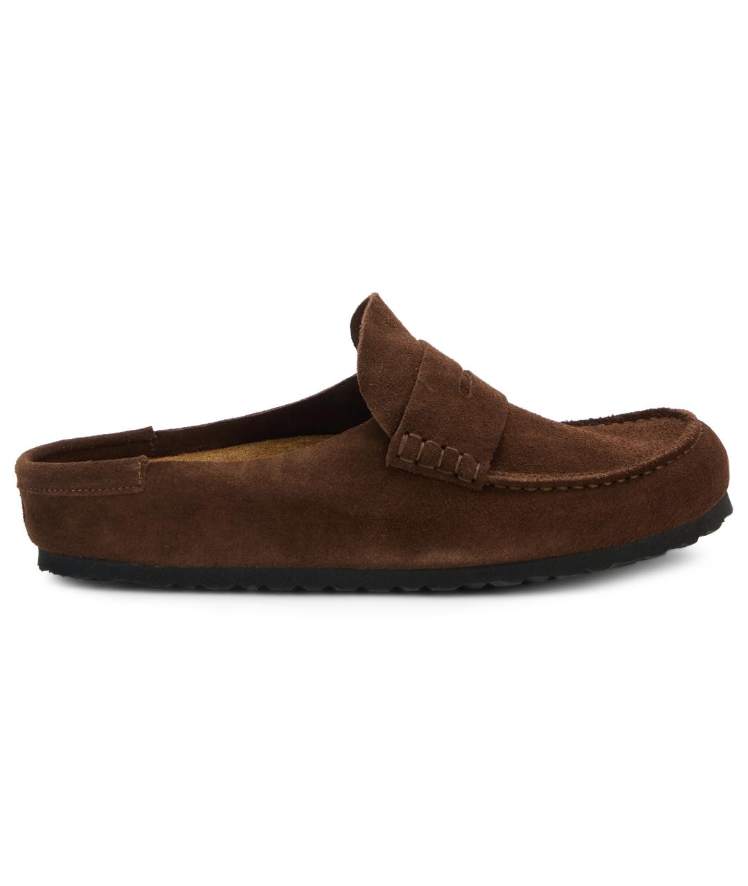 BIRKENSTOCK Коричневые замшевые сандалии, фото 2